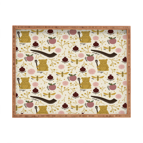 Marni Honey Bear Bee Shofar Pomegranate Apple Rectangular Tray