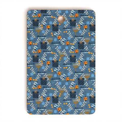 Marni Love and Light Blue Hanukkah Cutting Board Rectangle