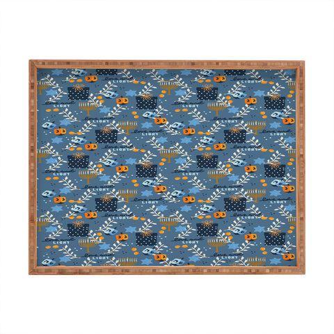Marni Love and Light Blue Hanukkah Rectangular Tray