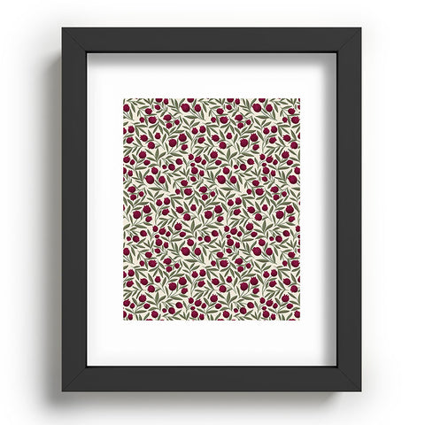 Marni Modern Pomegranate for Rosh Hashanah Recessed Framing Rectangle