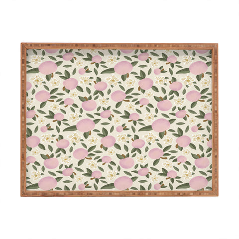 Marni Pink Textured Apples for Rosh Hashanah Rectangular Tray