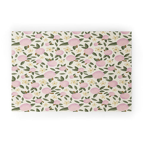 Marni Pink Textured Apples for Rosh Hashanah Welcome Mat