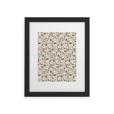 Marni Pink Textured Apples for Rosh Hashanah Framed Art Print