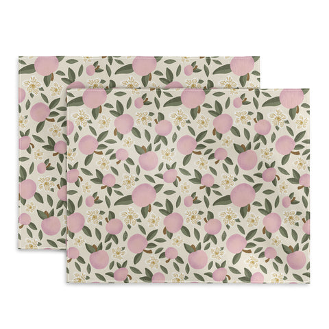 Marni Pink Textured Apples for Rosh Hashanah Placemat