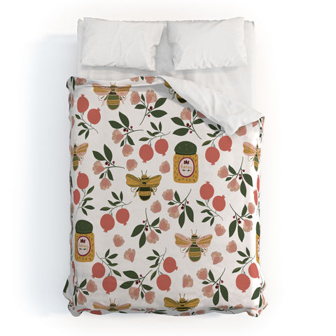 Marni Rosh Hashashanah Honey Bees Duvet Cover