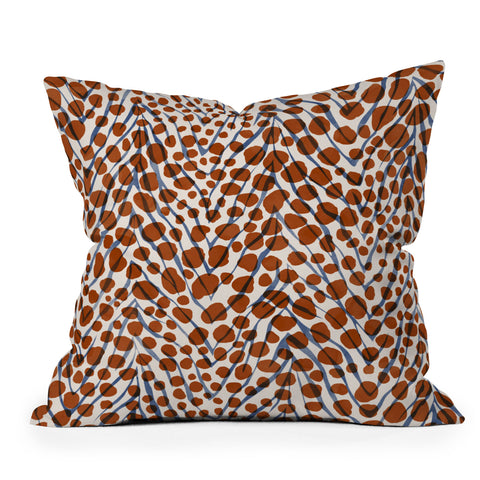 Marta Barragan Camarasa 0022 Wild animal skin Outdoor Throw Pillow