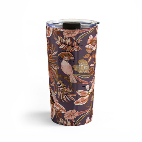 Marta Barragan Camarasa 2Pink tropical birds landscape Travel Mug