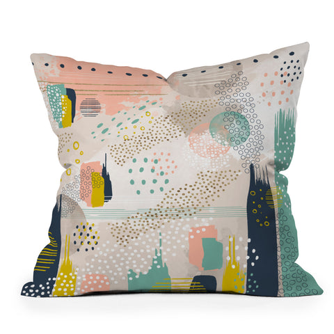 Marta Barragan Camarasa Abstract 01 Outdoor Throw Pillow