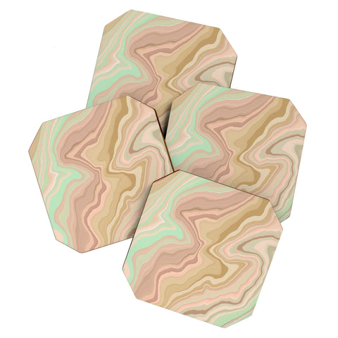 Marta Barragan Camarasa Abstract A sea of dunes I Coaster Set