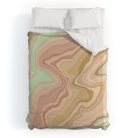 Marta Barragan Camarasa Abstract A sea of dunes I Duvet Cover