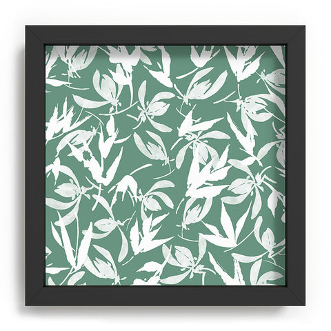 Marta Barragan Camarasa Abstract asian leaves MP Recessed Framing Square