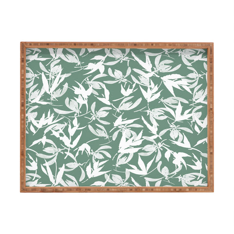 Marta Barragan Camarasa Abstract asian leaves MP Rectangular Tray