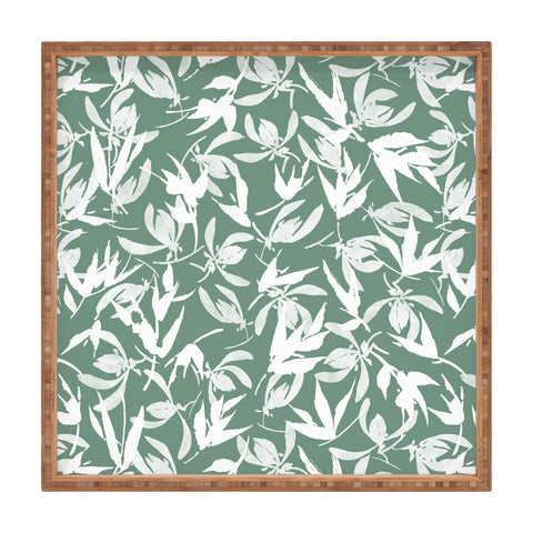 Marta Barragan Camarasa Abstract asian leaves MP Square Tray