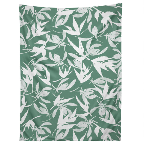 Marta Barragan Camarasa Abstract asian leaves MP Tapestry