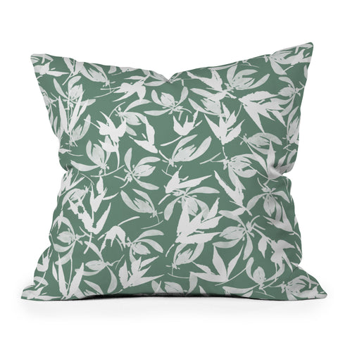 Marta Barragan Camarasa Abstract asian leaves MP Throw Pillow