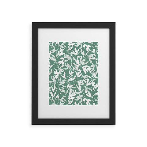 Marta Barragan Camarasa Abstract asian leaves MP Framed Art Print
