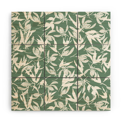Marta Barragan Camarasa Abstract asian leaves MP Wood Wall Mural