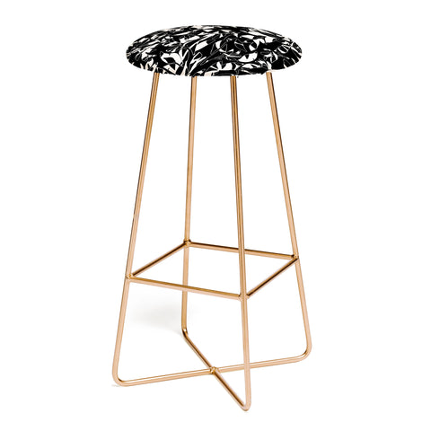 Marta Barragan Camarasa Abstract black white nature DP Bar Stool