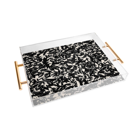 Marta Barragan Camarasa Abstract black white nature DP Acrylic Tray