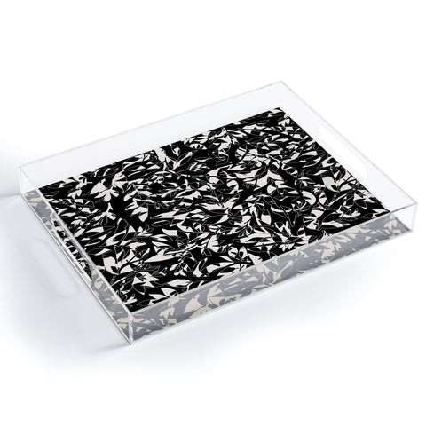 Marta Barragan Camarasa Abstract black white nature DP Acrylic Tray