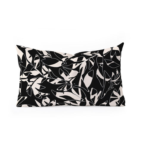 Marta Barragan Camarasa Abstract black white nature DP Oblong Throw Pillow