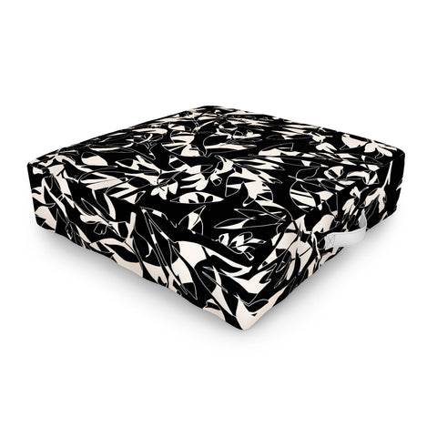 Marta Barragan Camarasa Abstract black white nature DP Outdoor Floor Cushion