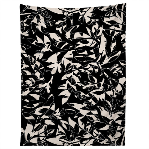 Marta Barragan Camarasa Abstract black white nature DP Tapestry