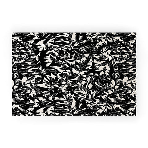 Marta Barragan Camarasa Abstract black white nature DP Welcome Mat