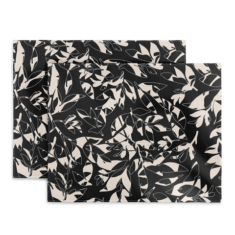 Marta Barragan Camarasa Abstract black white nature DP Placemat