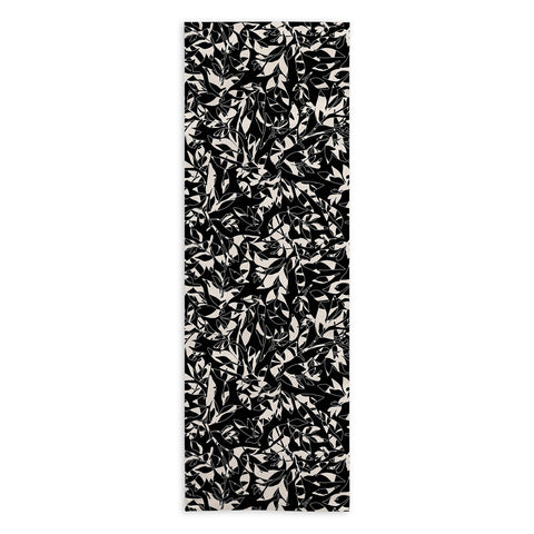 Marta Barragan Camarasa Abstract black white nature DP Yoga Towel