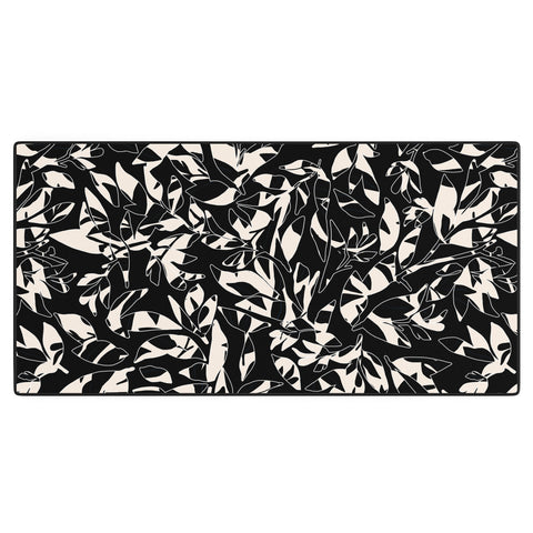 Marta Barragan Camarasa Abstract black white nature DP Desk Mat