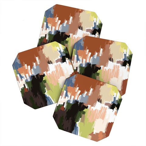 Marta Barragan Camarasa Abstract colors nature B Coaster Set