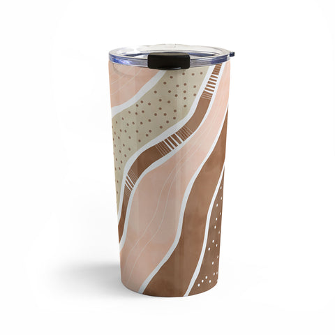 Marta Barragan Camarasa Abstract dune strokes I Travel Mug