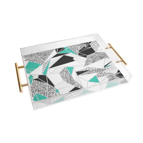 Marta Barragan Camarasa Abstract geometric shapes Acrylic Tray