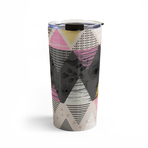 Marta Barragan Camarasa Abstract geometric textures Travel Mug