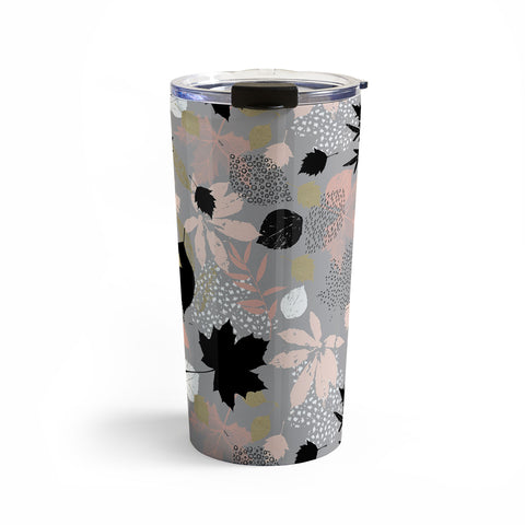 Marta Barragan Camarasa Abstract maple leaves autumn Travel Mug