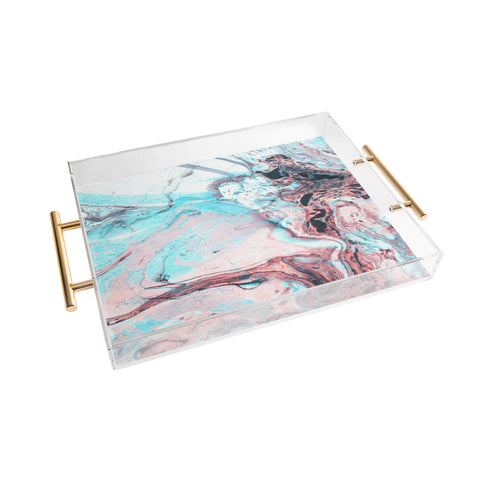 Marta Barragan Camarasa Abstract marbled saturated Acrylic Tray