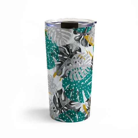 Marta Barragan Camarasa Abstract of monstera patterns II Travel Mug