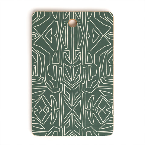 Marta Barragan Camarasa Abstract pattern linear stroke Cutting Board Rectangle