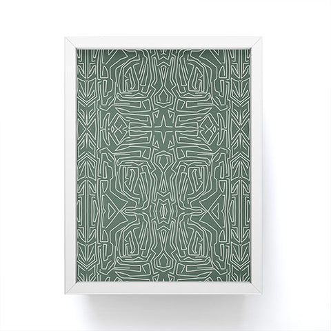 Marta Barragan Camarasa Abstract pattern linear stroke Framed Mini Art Print