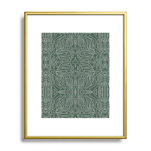 Marta Barragan Camarasa Abstract pattern linear stroke Metal Framed Art Print