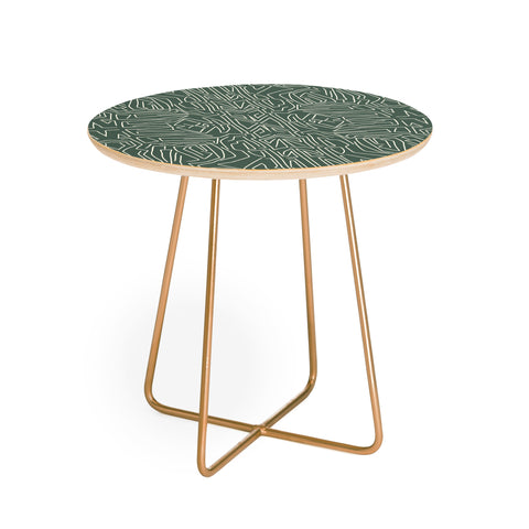 Marta Barragan Camarasa Abstract pattern linear stroke Round Side Table