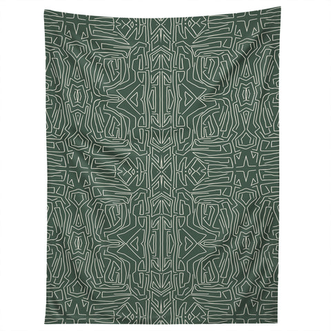 Marta Barragan Camarasa Abstract pattern linear stroke Tapestry