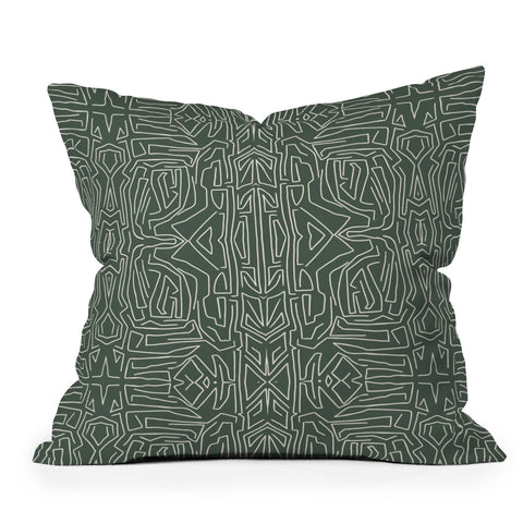 Marta Barragan Camarasa Abstract pattern linear stroke Outdoor Throw Pillow
