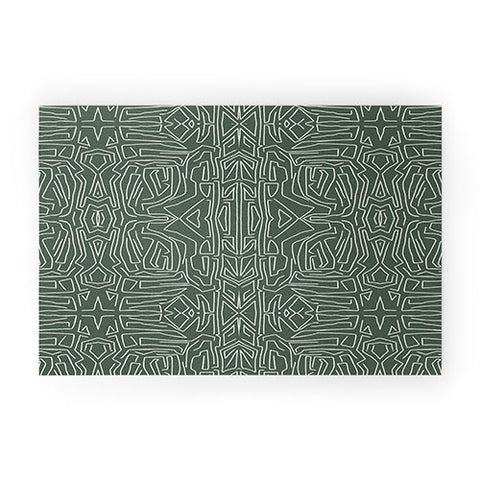 Marta Barragan Camarasa Abstract pattern linear stroke Welcome Mat