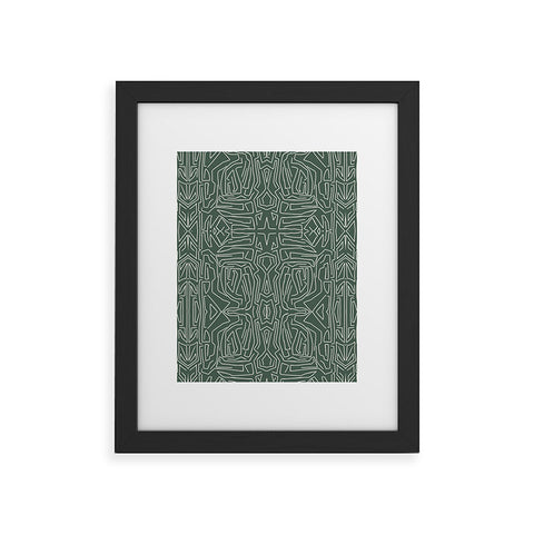 Marta Barragan Camarasa Abstract pattern linear stroke Framed Art Print