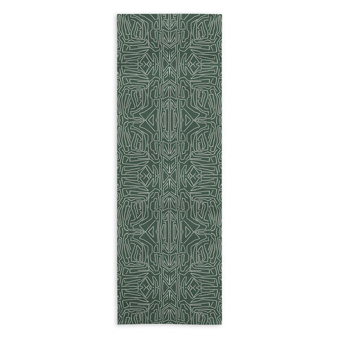 Marta Barragan Camarasa Abstract pattern linear stroke Yoga Towel