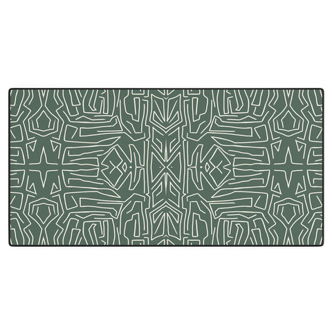 Marta Barragan Camarasa Abstract pattern linear stroke Desk Mat