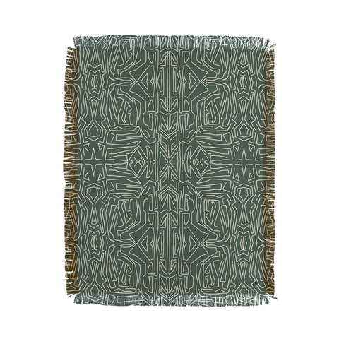 Marta Barragan Camarasa Abstract pattern linear stroke Throw Blanket
