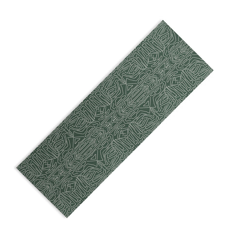 Marta Barragan Camarasa Abstract pattern linear stroke Yoga Mat